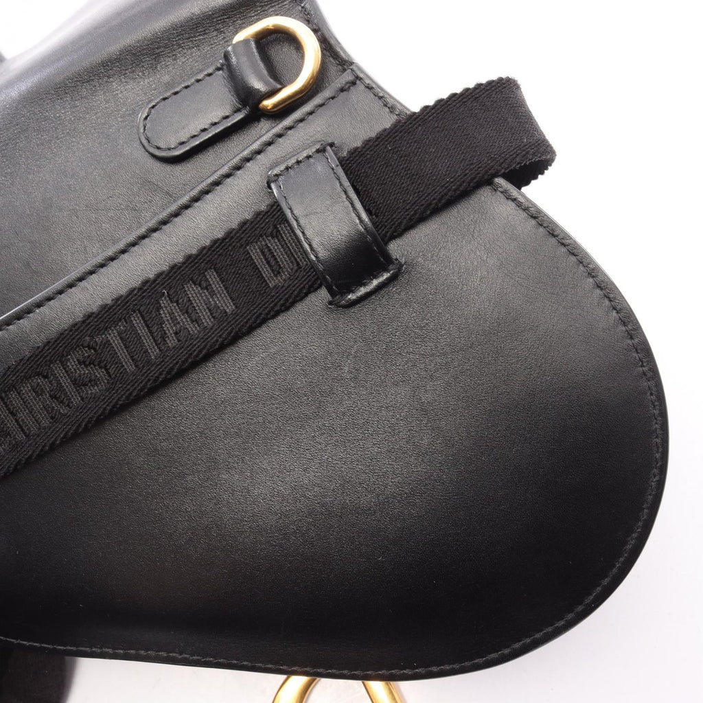 DIOR Dior Saddle Bag Waist Bag Body Bag Black Leather image 9