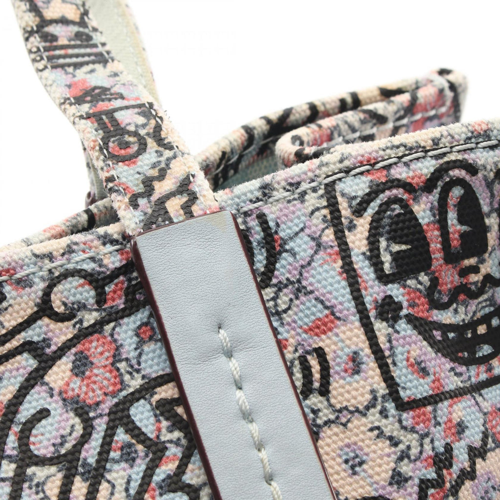 COACH Coach × Keith Haring Shoulder Tote Bag 28651 Canvas Leather Blue Used Women image 9