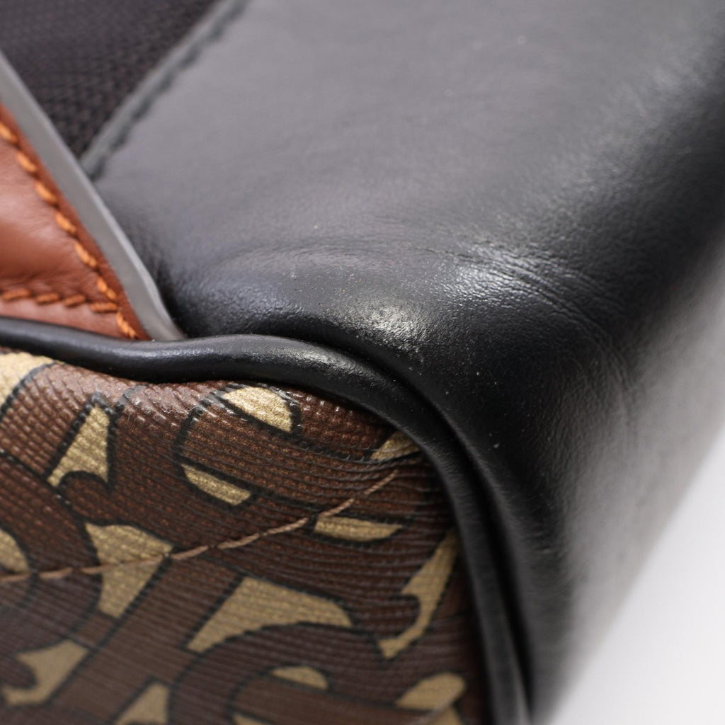 BURBERRY Burberry Tbmonogram Rucksack Backpack Beige/Multicolor Pvc Coated Canvas×leather 8021277 image 12