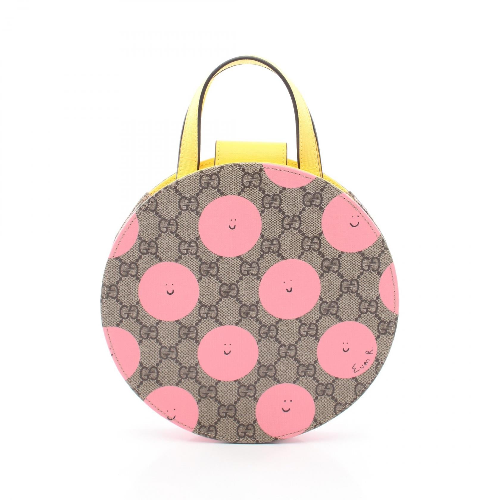 GUCCI Gucci Children's Gg Supreme Kids Handbag Beige/Pink/Yellow Pvc Coated Canvas 835889 image 1