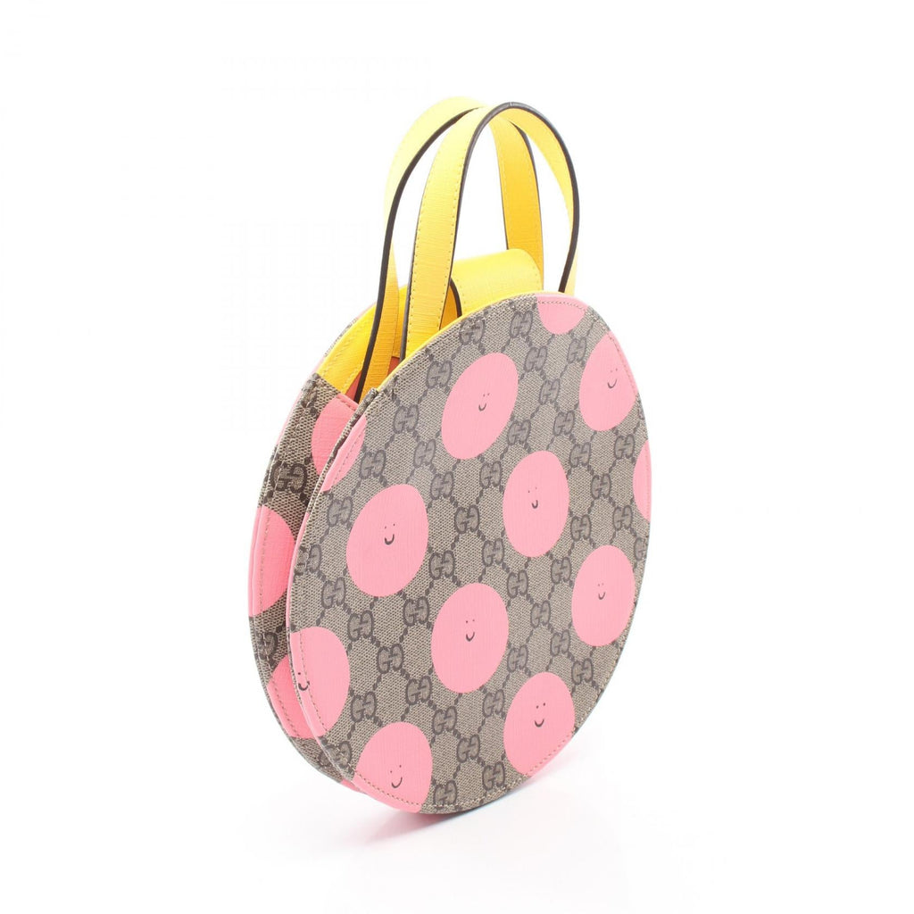 GUCCI Gucci Children's Gg Supreme Kids Handbag Beige/Pink/Yellow Pvc Coated Canvas 835889 image 2