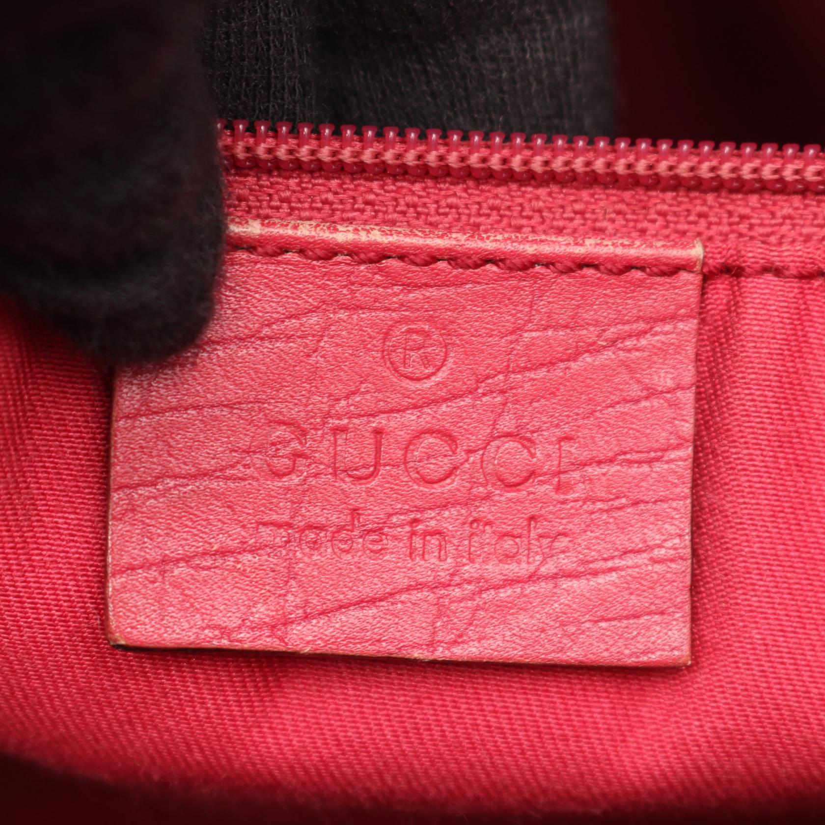 GUCCI Gucci Gg Supreme Tote Bag Beige/Pink Pvc Coated Canvas×leather 91249 image 4