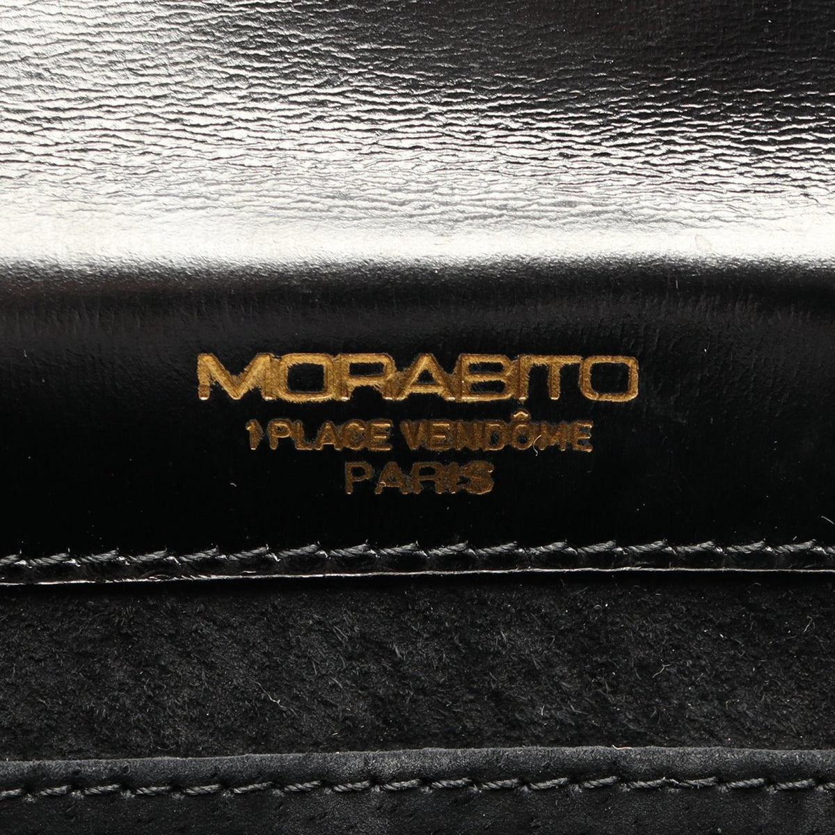 MORABITO Morabito Vintage Shoulder Hand Bag Leather Black Used Women image 4