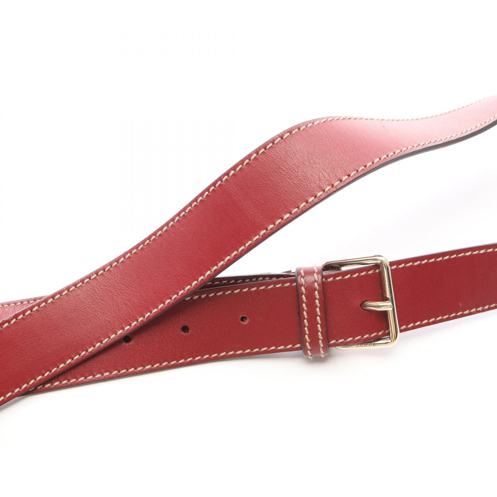 GUCCI Gucci Gg Supreme Shoulder Bag Beige/Red Pvc Coated Canvas×leather 201446 image 9