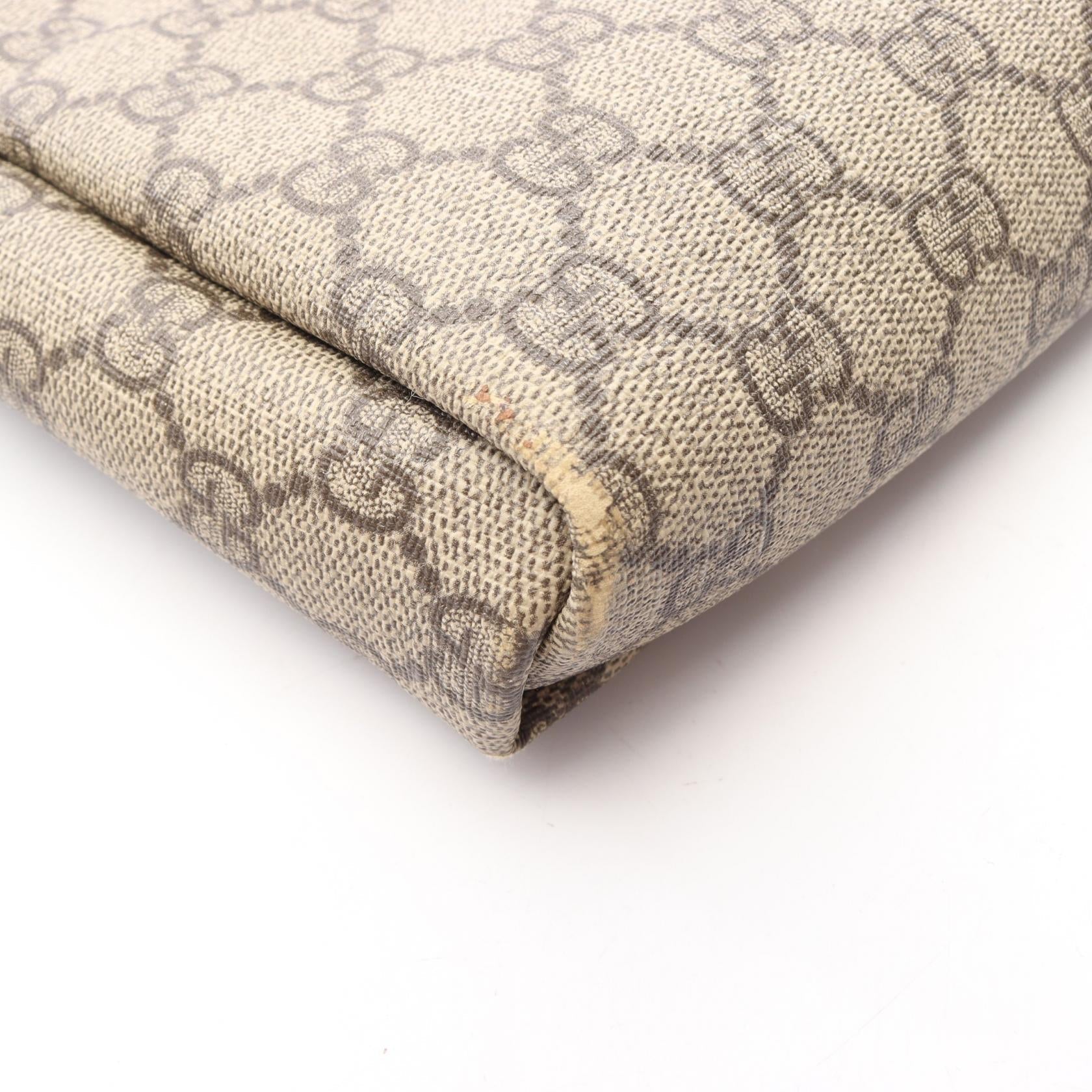 GUCCI Gucci Gg Supreme Shoulder Bag Beige/Brown Pvc Coated Canvas×leather 223666 image 13