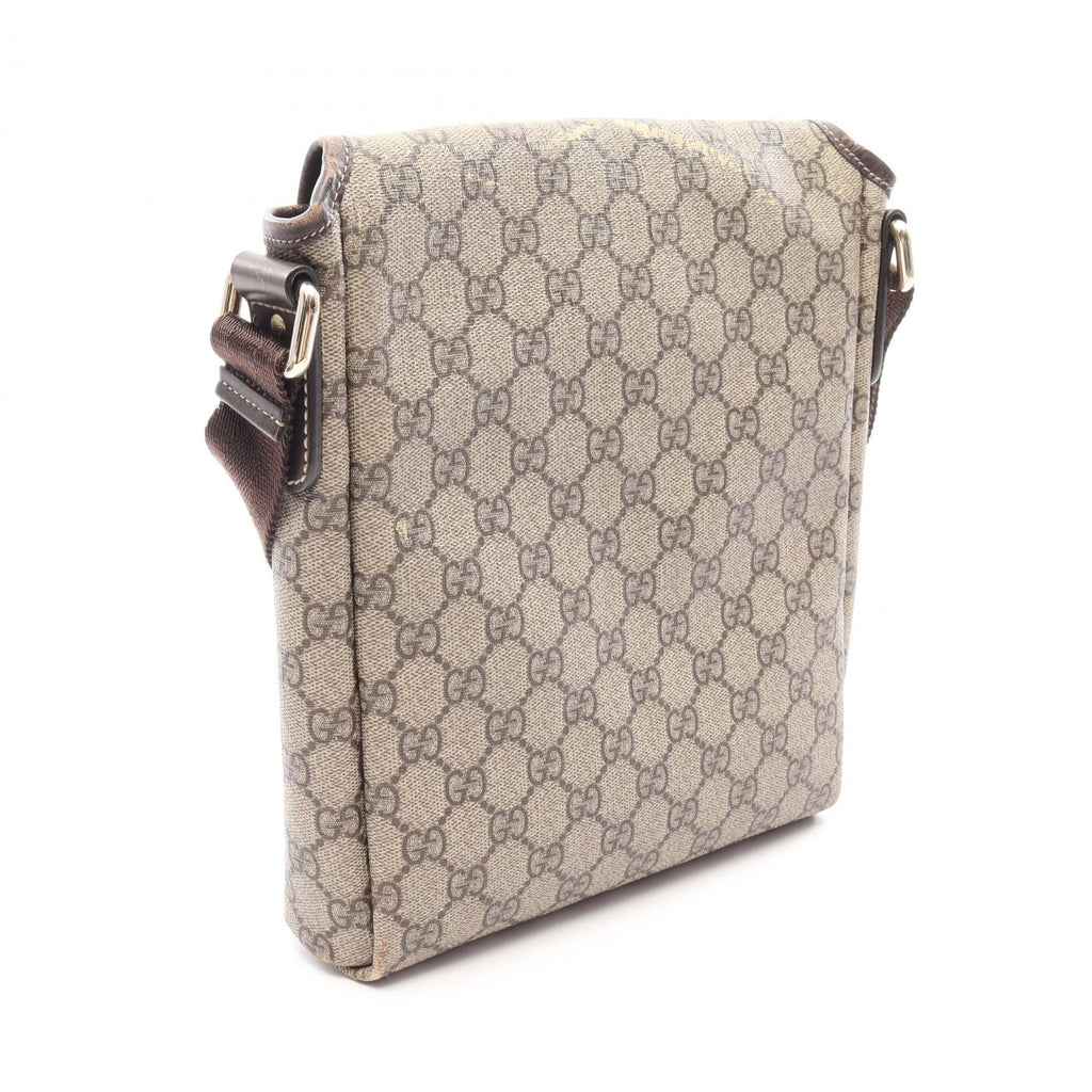 GUCCI Gucci Gg Supreme Shoulder Bag Beige/Brown Pvc Coated Canvas×leather 223666 image 2