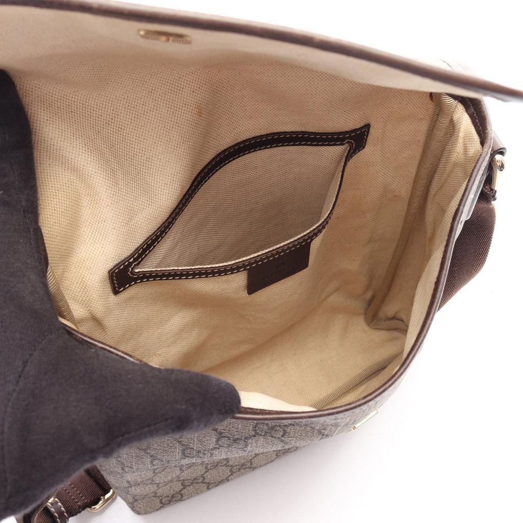 GUCCI Gucci Gg Supreme Shoulder Bag Beige/Brown Pvc Coated Canvas×leather 223666 image 3