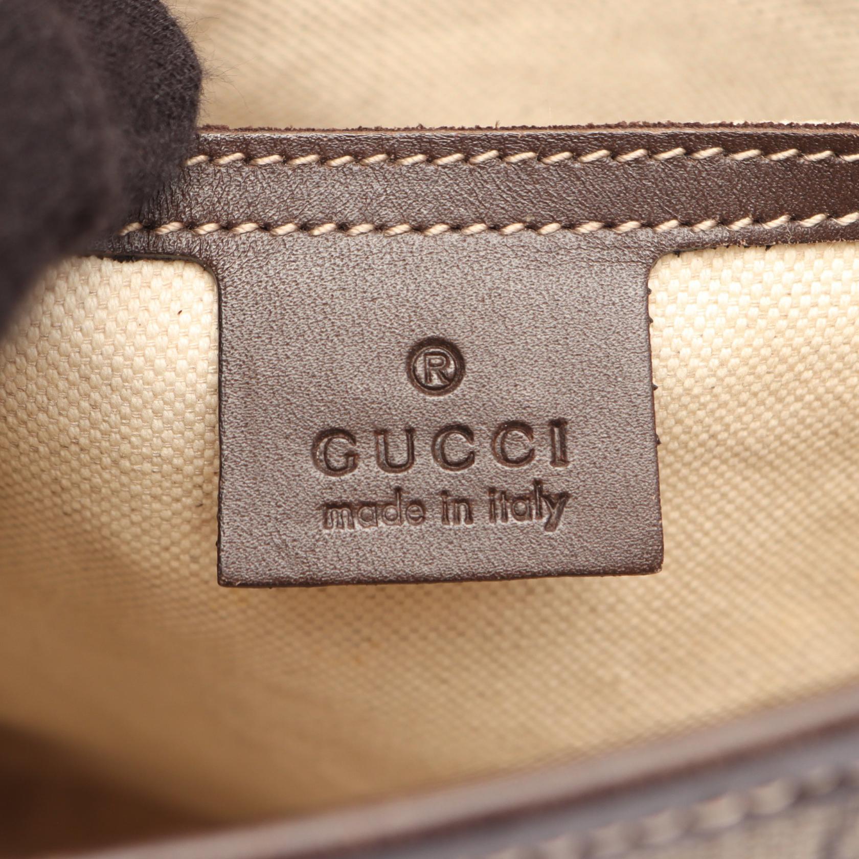 GUCCI Gucci Gg Supreme Shoulder Bag Beige/Brown Pvc Coated Canvas×leather 223666 image 4