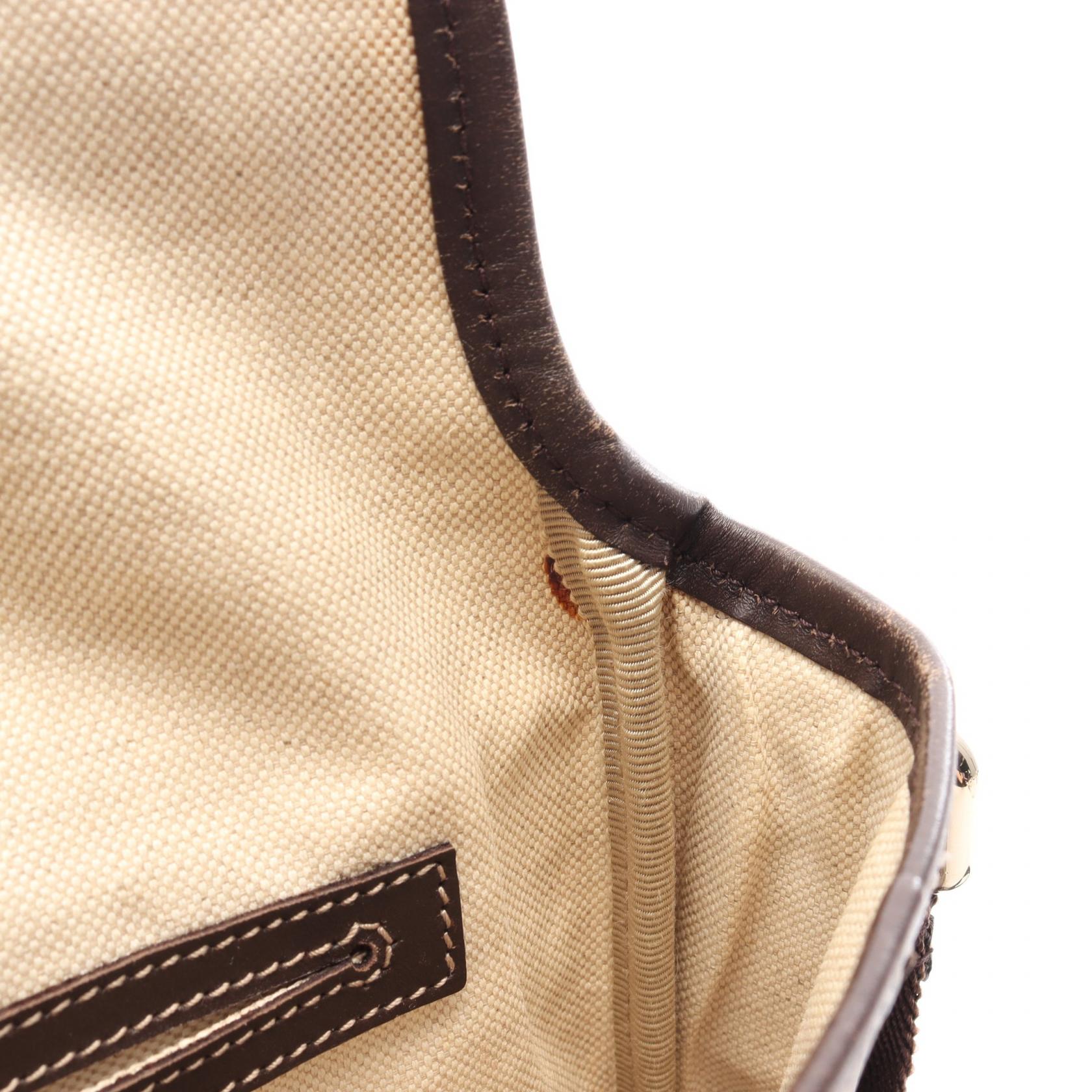 GUCCI Gucci Gg Supreme Shoulder Bag Beige/Brown Pvc Coated Canvas×leather 223666 image 7