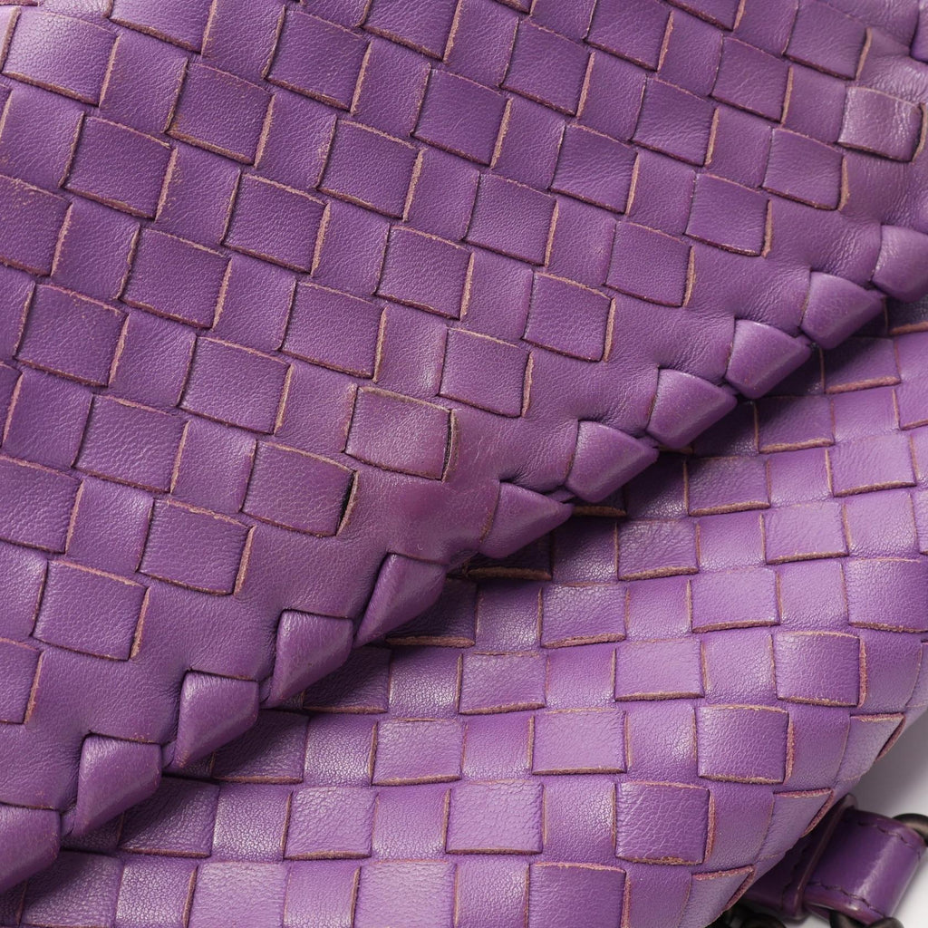 BOTTEGA VENETA Bottega Veneta Olympia Intrecciato Shoulder Bag Purple Leather image 12
