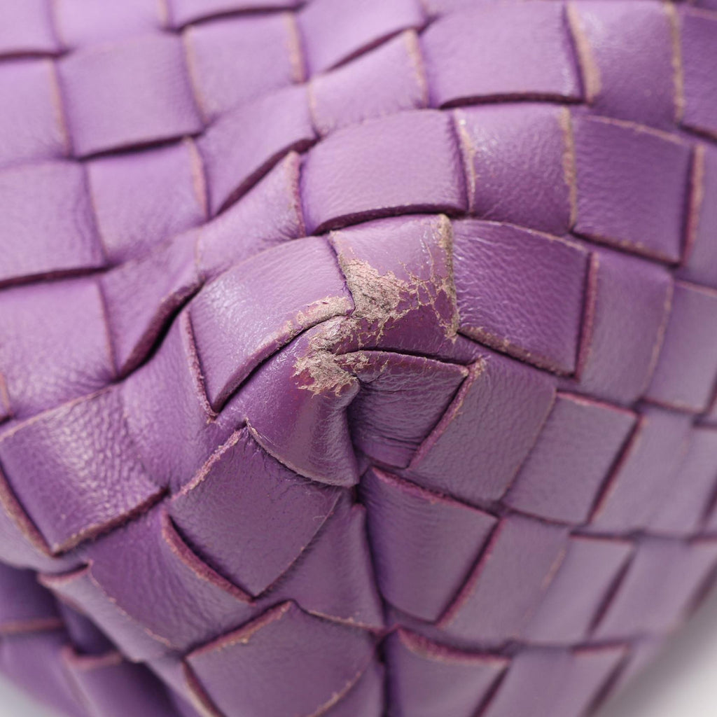 BOTTEGA VENETA Bottega Veneta Olympia Intrecciato Shoulder Bag Purple Leather image 8
