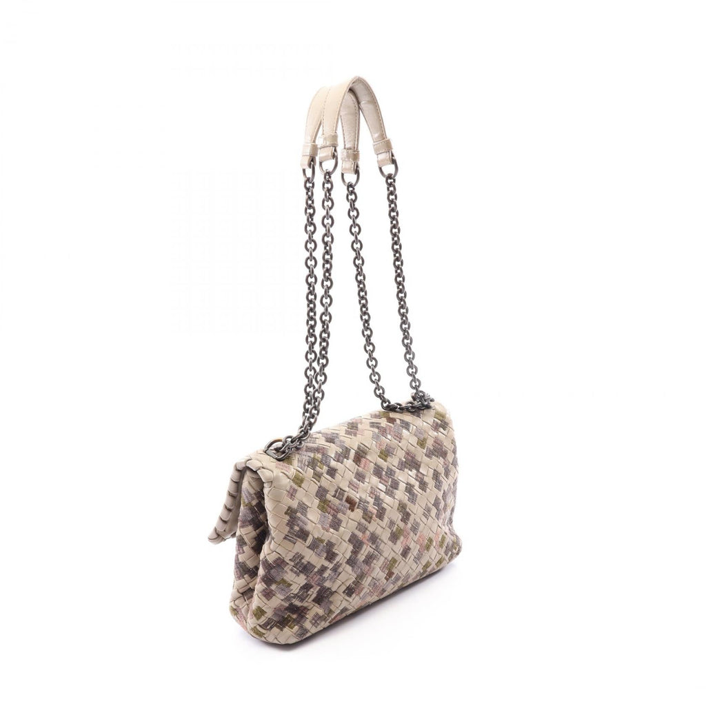 BOTTEGA VENETA Bottega Veneta Small Olympia Shoulder Bag Gray/Multicolor Leather image 2