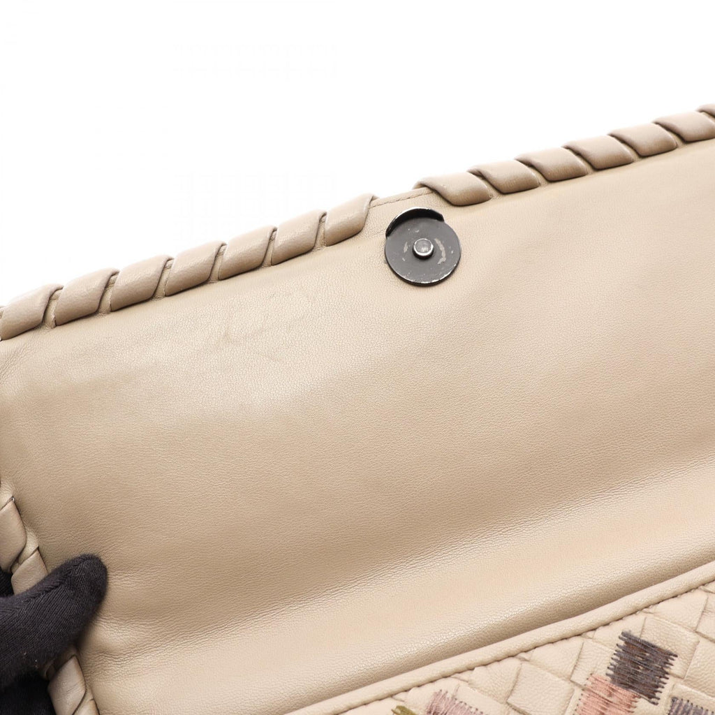 BOTTEGA VENETA Bottega Veneta Small Olympia Shoulder Bag Gray/Multicolor Leather image 5
