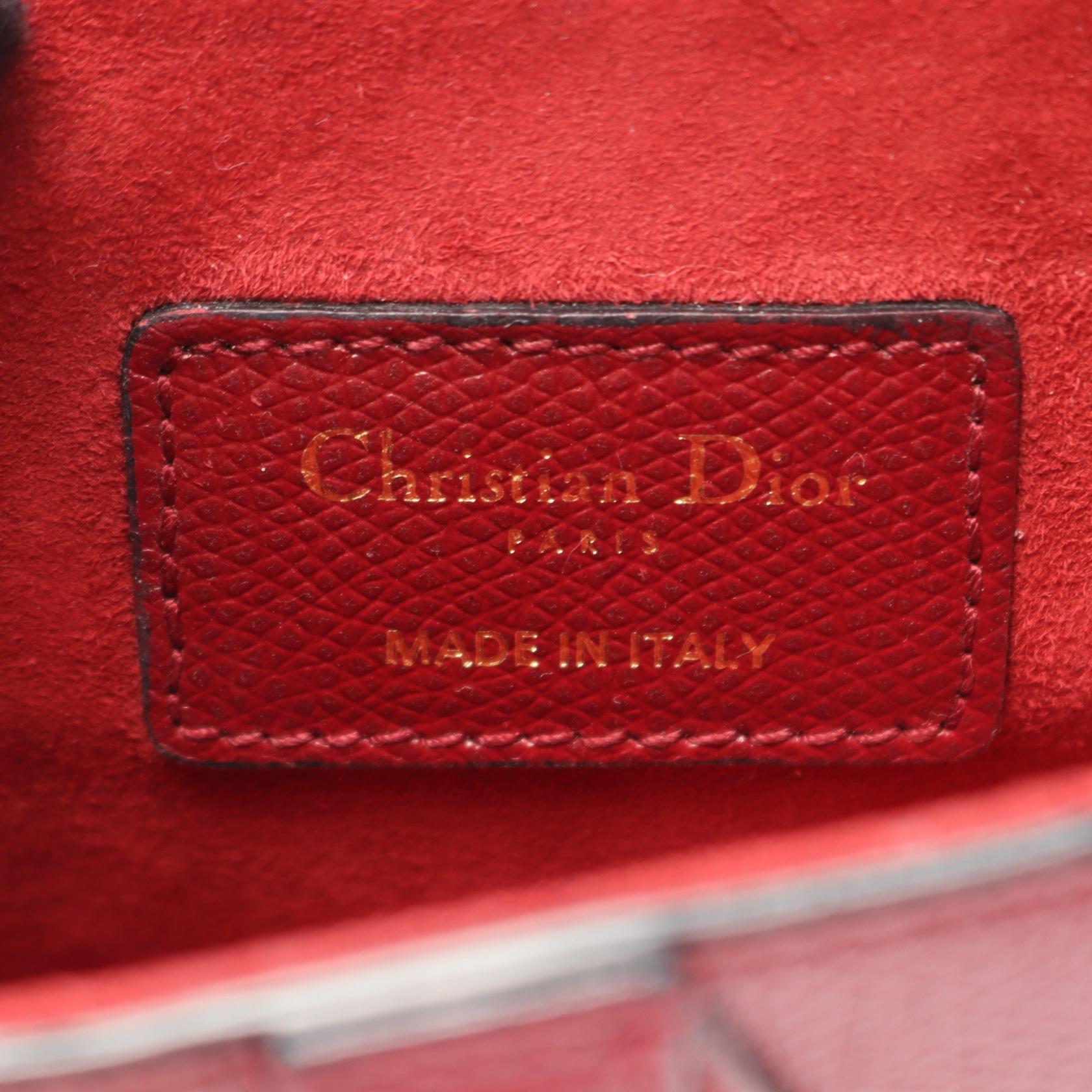 DIOR Dior Saddle Bag Mini Handbag Bordeaux Leather image 4