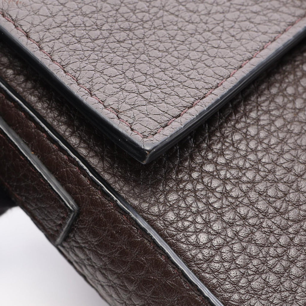 FENDI Fendi Selleria Baguette 2way Shoulder Bag Brown Leather image 11