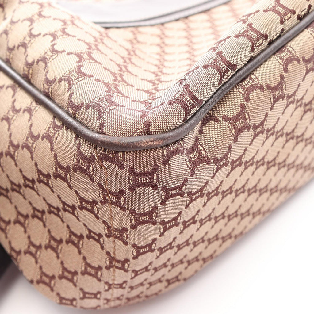 CELINE Celine Boogie Bag Macadam Handbag Beige/Brown Canvas×leather image 15