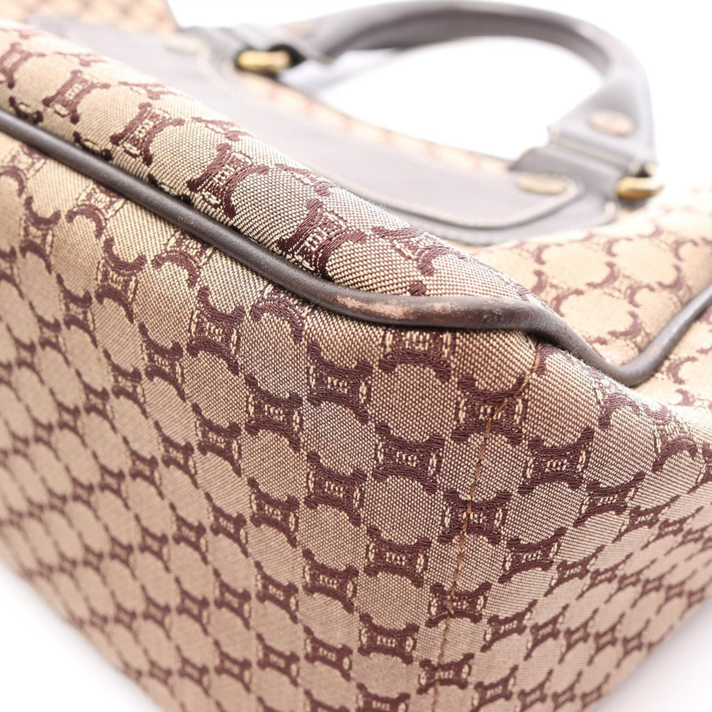 CELINE Celine Boogie Bag Macadam Handbag Beige/Brown Canvas×leather image 16
