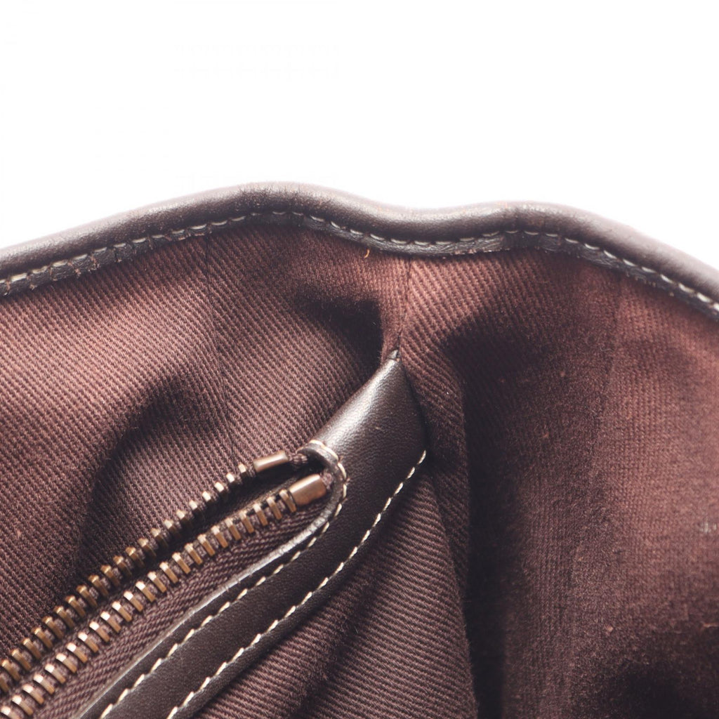 CELINE Celine Boogie Bag Macadam Handbag Beige/Brown Canvas×leather image 5