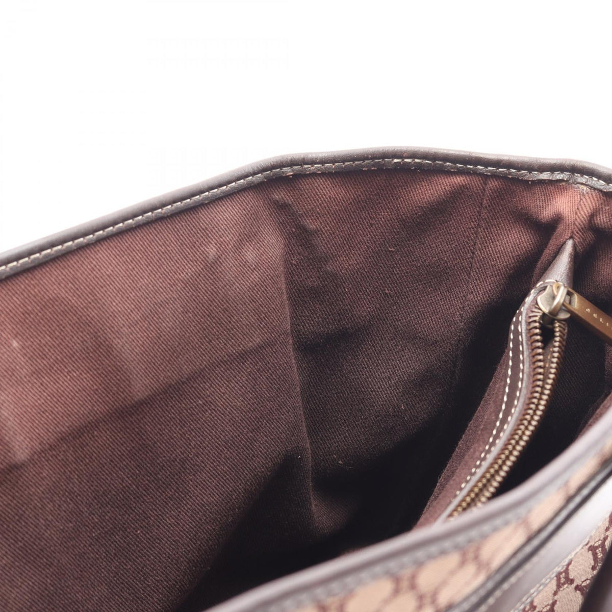 CELINE Celine Boogie Bag Macadam Handbag Beige/Brown Canvas×leather image 6