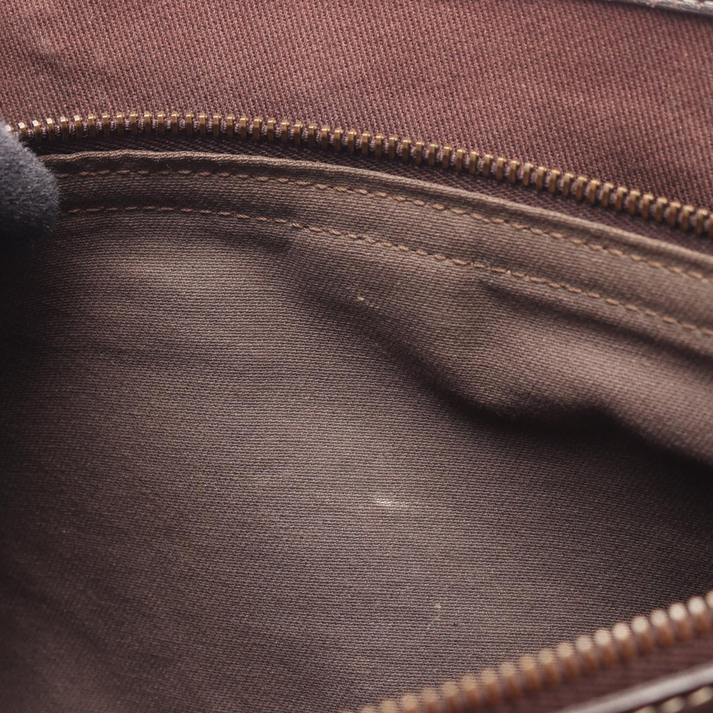 CELINE Celine Boogie Bag Macadam Handbag Beige/Brown Canvas×leather image 7
