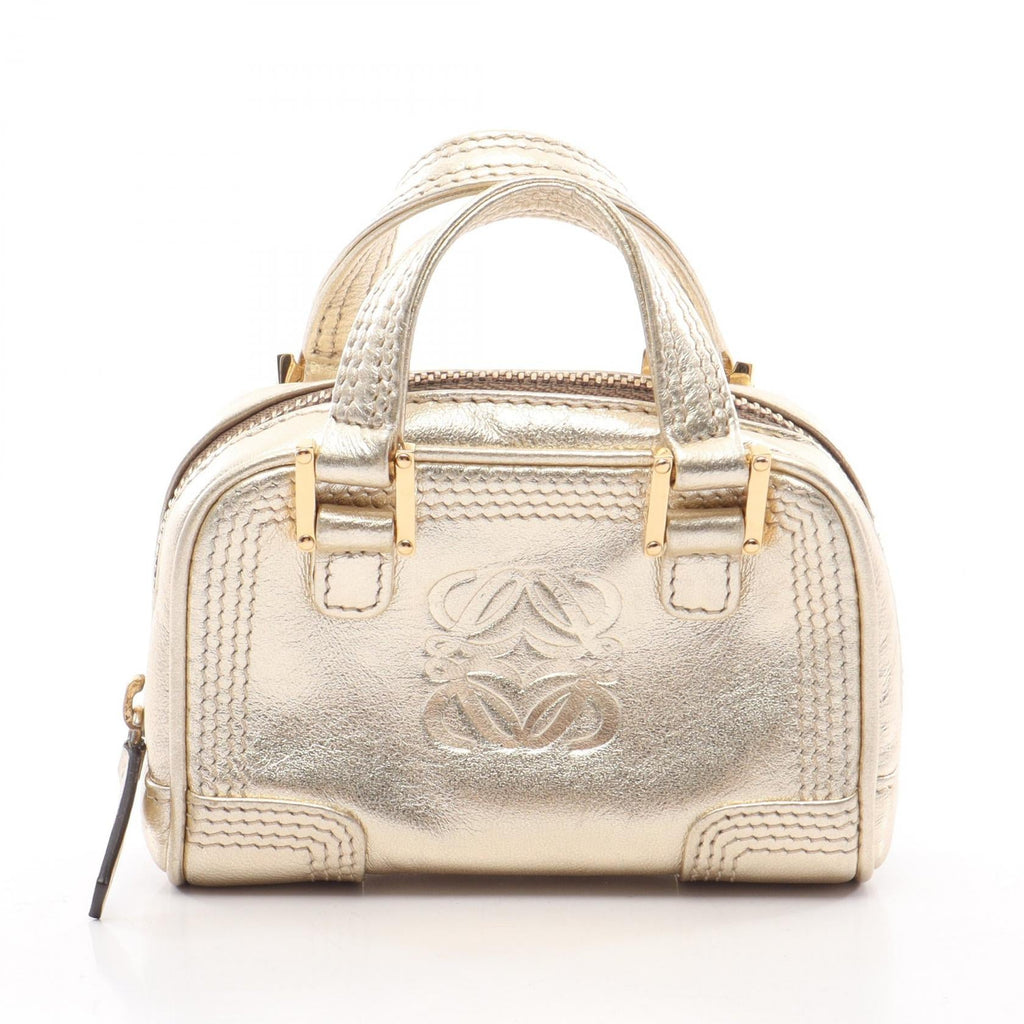 LOEWE Loewe Handbag Amazona Micro Mini Keyring Leather Gold image 1