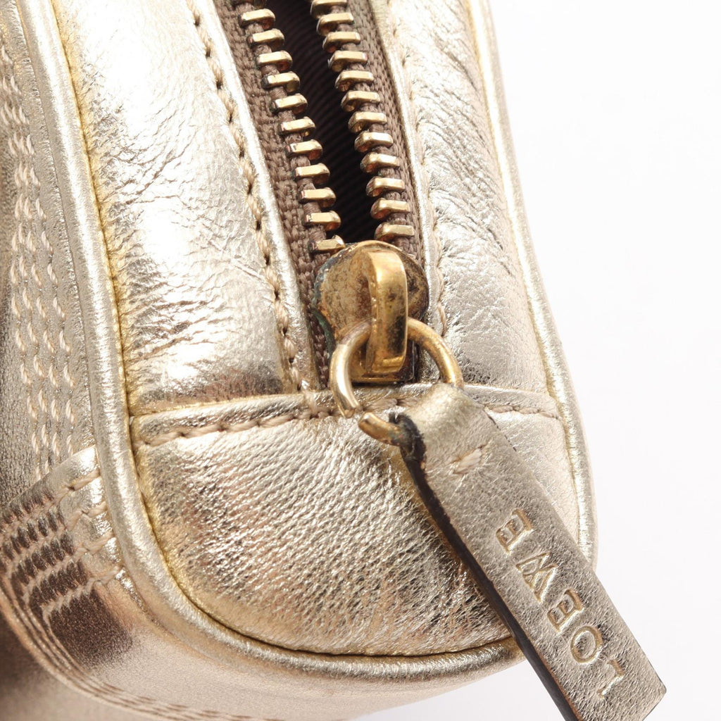 LOEWE Loewe Handbag Amazona Micro Mini Keyring Leather Gold image 6
