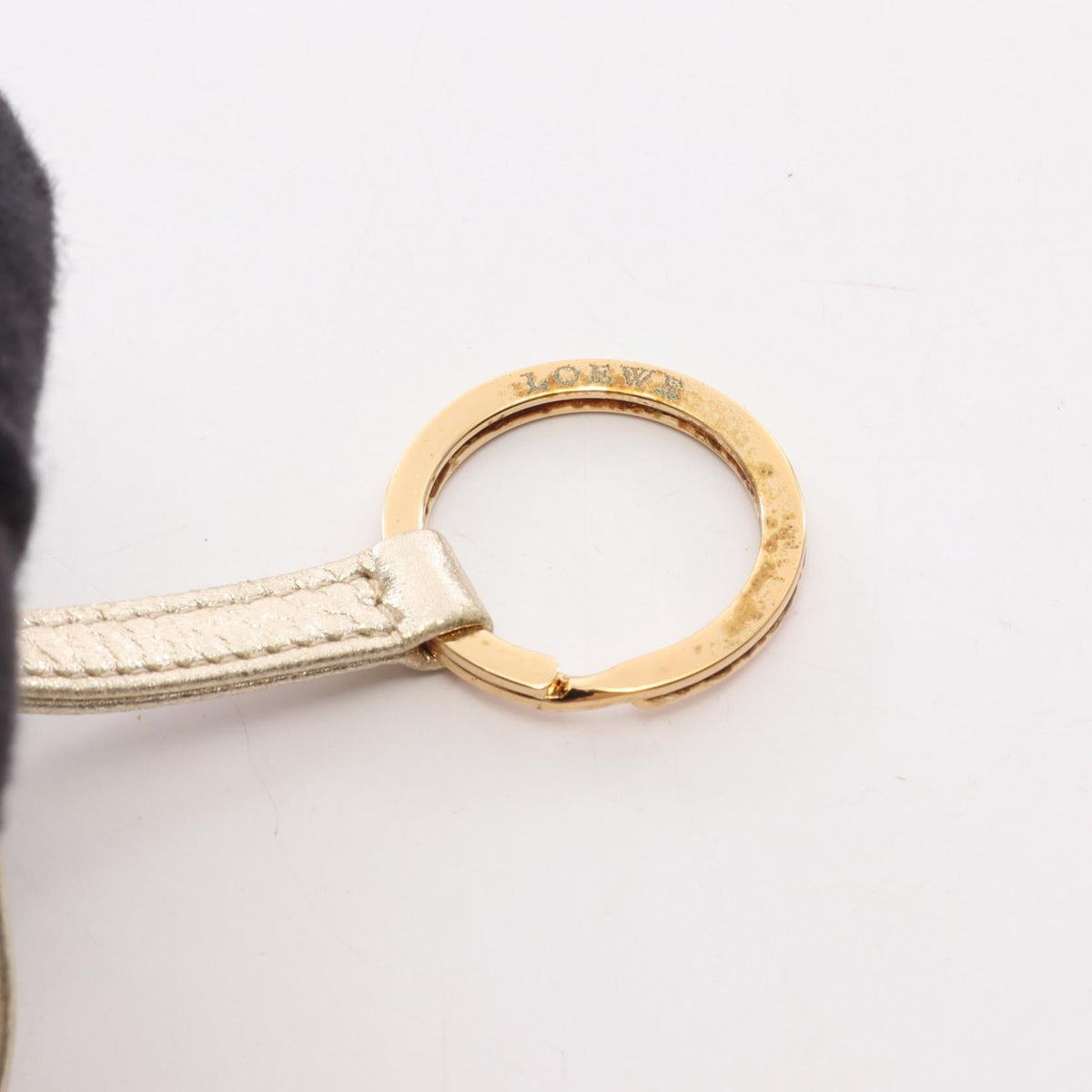LOEWE Loewe Handbag Amazona Micro Mini Keyring Leather Gold image 8