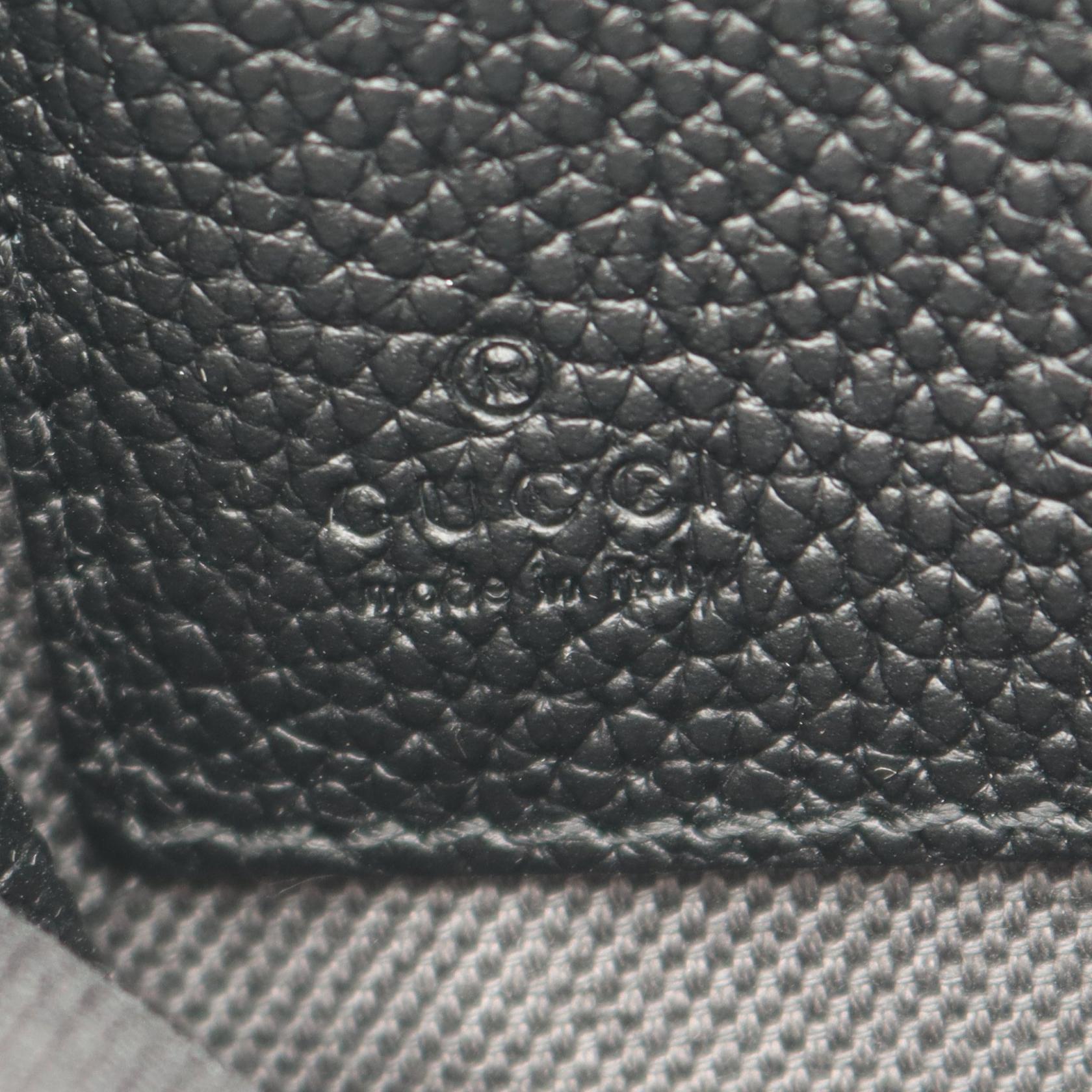GUCCI Gucci Gg Supreme Business Bag Clutch Bag Gray/Black Pvc Coated Canvas×leather 768374 image 4