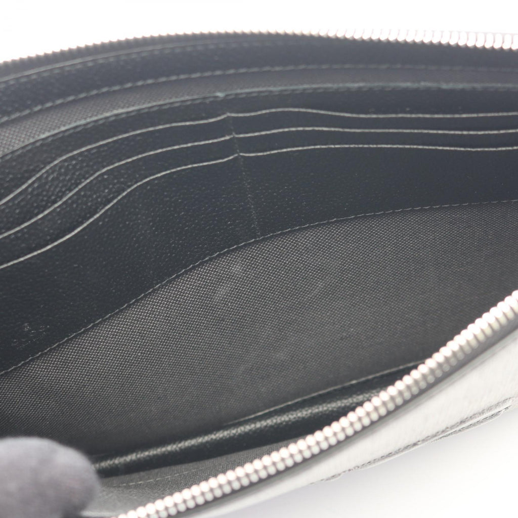 GUCCI Gucci Gg Supreme Business Bag Clutch Bag Gray/Black Pvc Coated Canvas×leather 768374 image 5