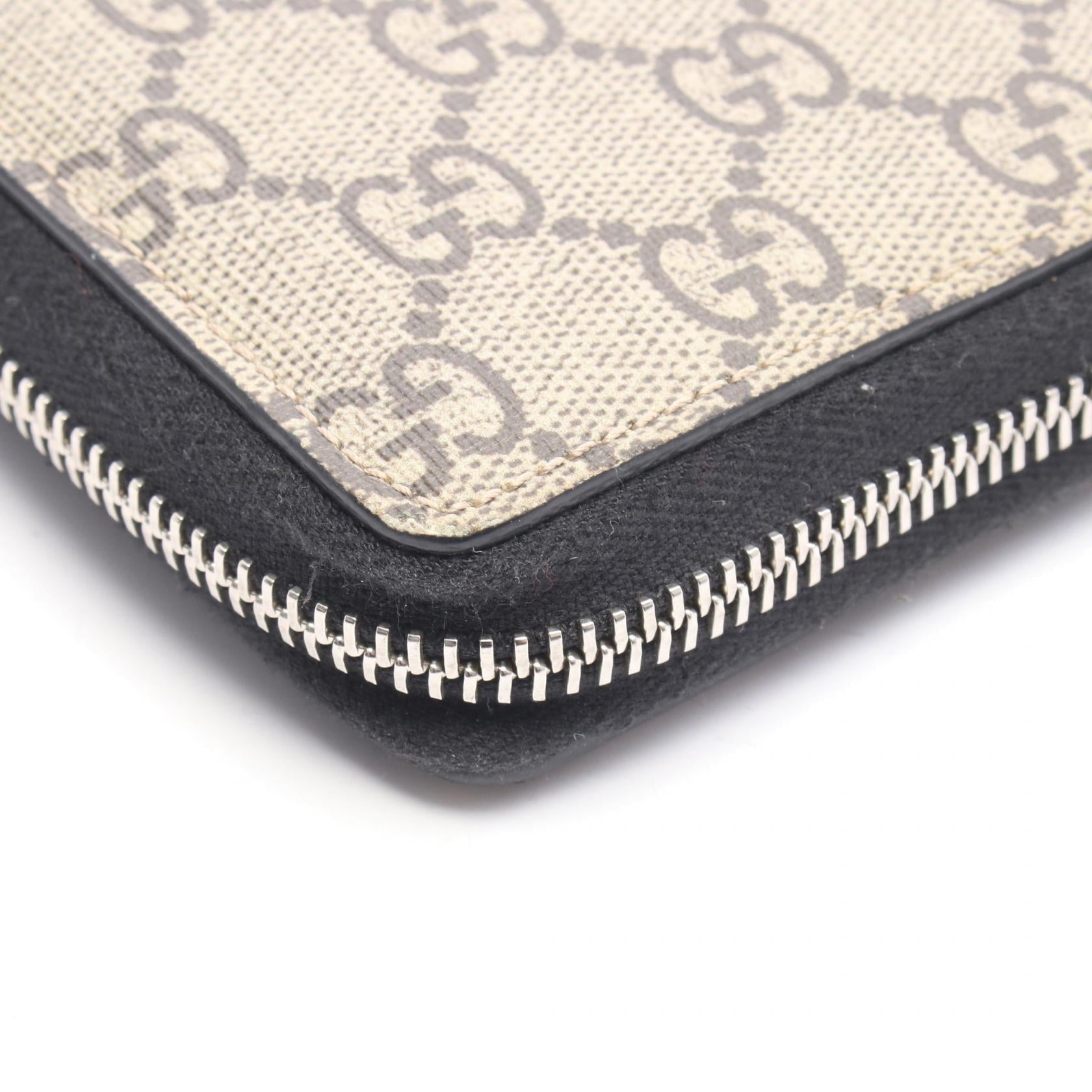 GUCCI Gucci Gg Supreme Bee Print Around Long Wallet Beige/Brown/Multicolor Pvc Coated Canvas×leather 451273 image 7