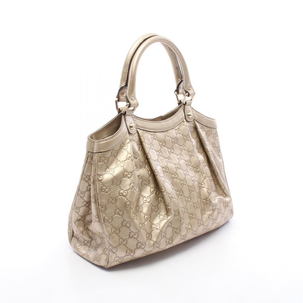 GUCCI Gucci Sookey Gucci Shima Handbag Gold Leather 211944 image 2