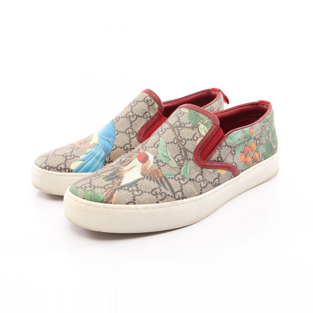 GUCCI Gucci Tian Gg Supreme Slip-On Sneakers Beige/Multicolor Pvc Coated Canvas×leather 427077 image 1