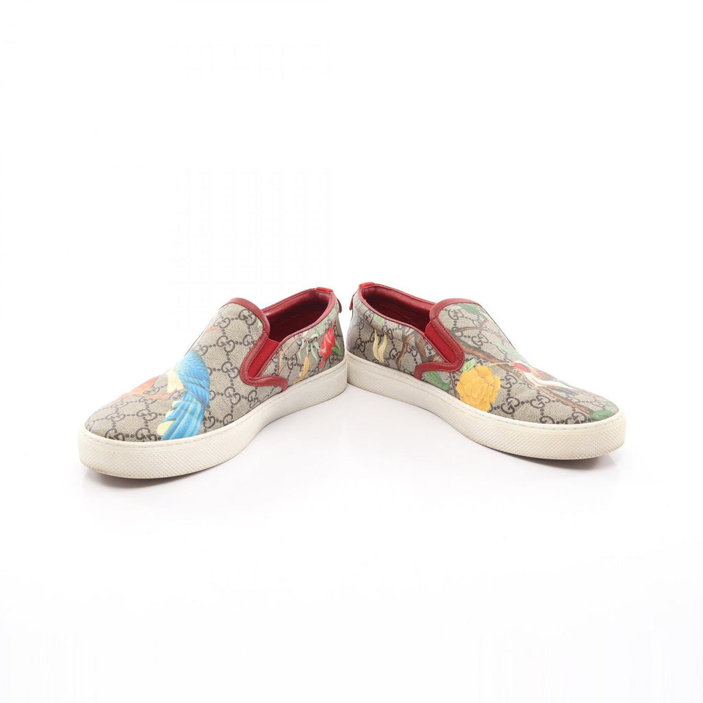 GUCCI Gucci Tian Gg Supreme Slip-On Sneakers Beige/Multicolor Pvc Coated Canvas×leather 427077 image 3