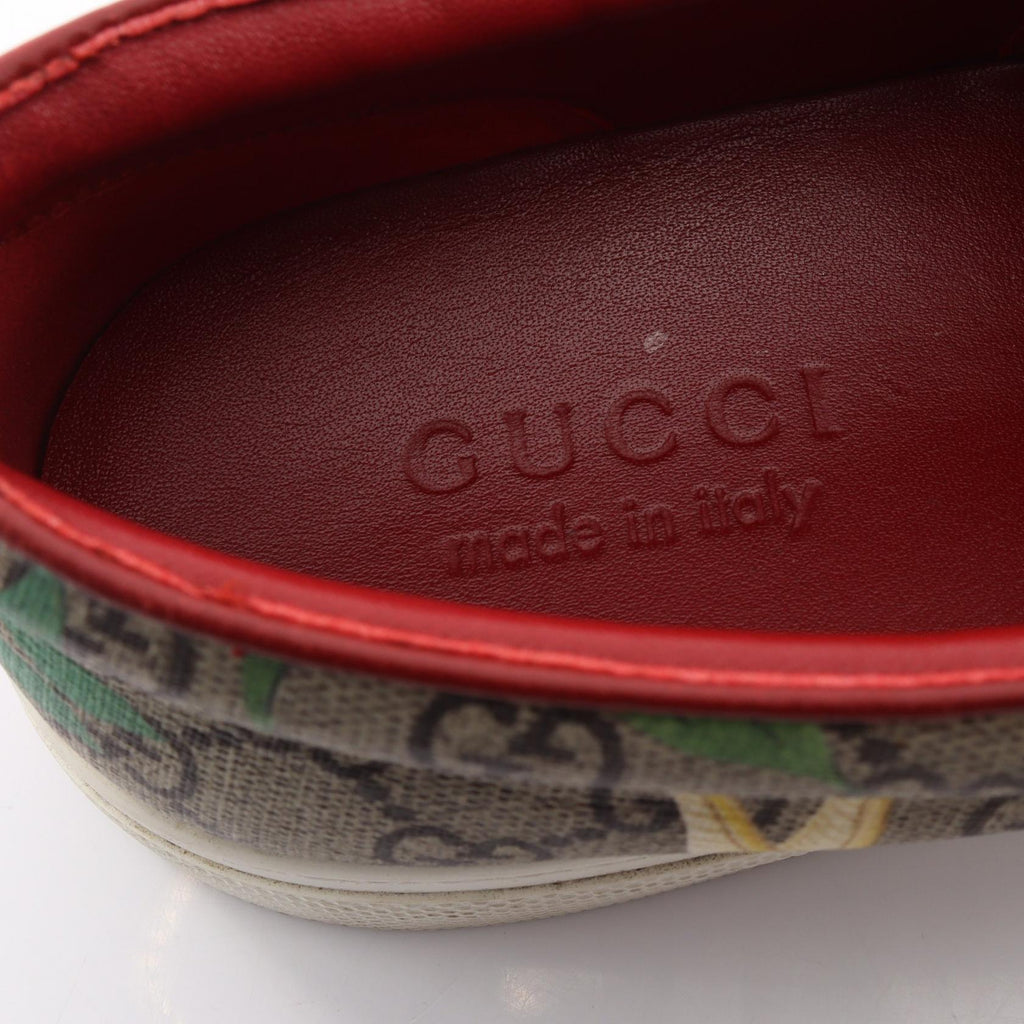 GUCCI Gucci Tian Gg Supreme Slip-On Sneakers Beige/Multicolor Pvc Coated Canvas×leather 427077 image 5