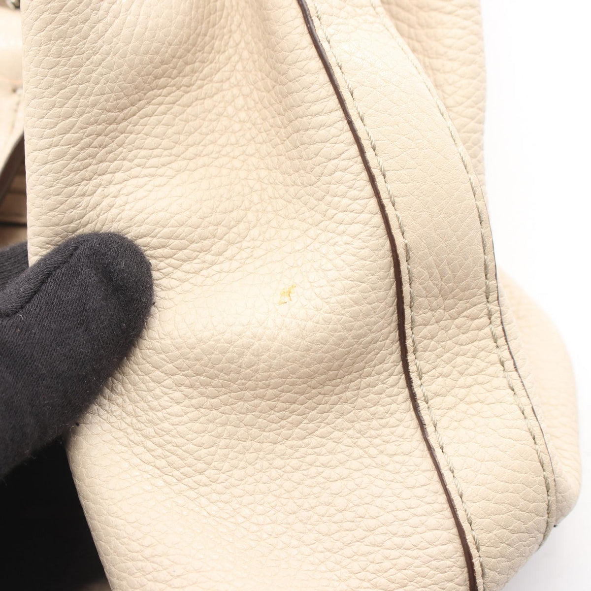 COACH Coach Penelope Shoulder Bag Beige/Yellow Leather×patent Leather F14686 image 11