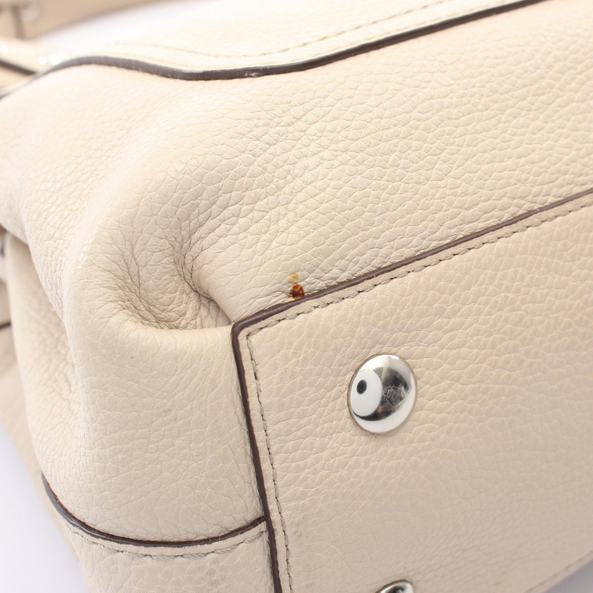 COACH Coach Penelope Shoulder Bag Beige/Yellow Leather×patent Leather F14686 image 13