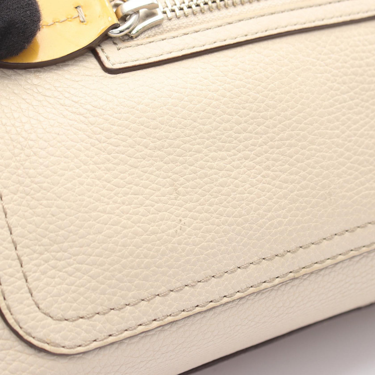 COACH Coach Penelope Shoulder Bag Beige/Yellow Leather×patent Leather F14686 image 17