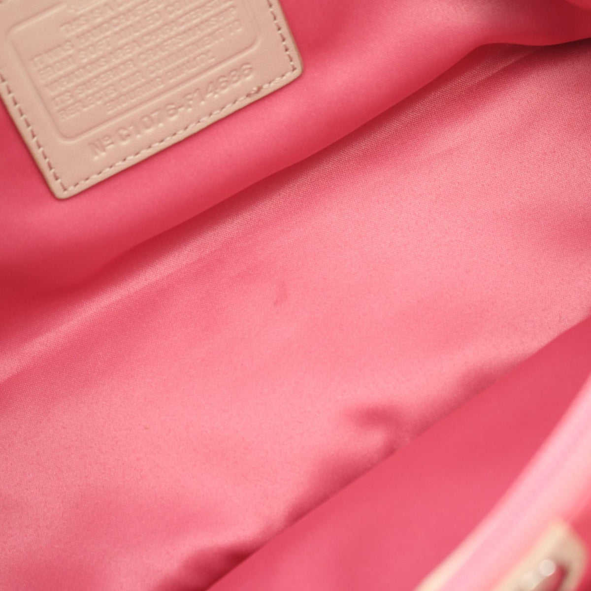 COACH Coach Penelope Shoulder Bag Beige/Yellow Leather×patent Leather F14686 image 18