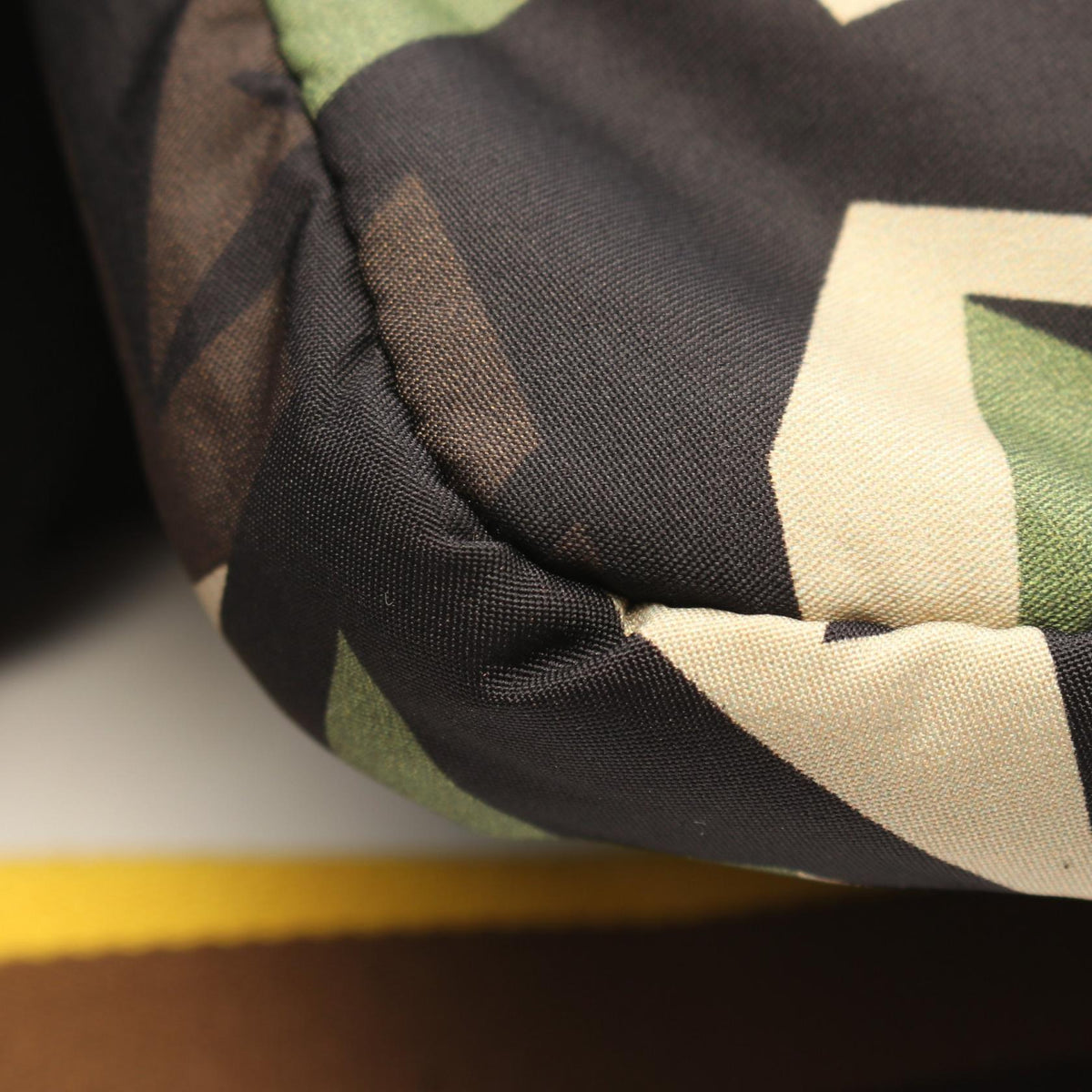 FENDI Fendi Mamma Baguette Shoulder Bag Khaki/Brown/Multicolor Nylon×leather 7va472 image 5