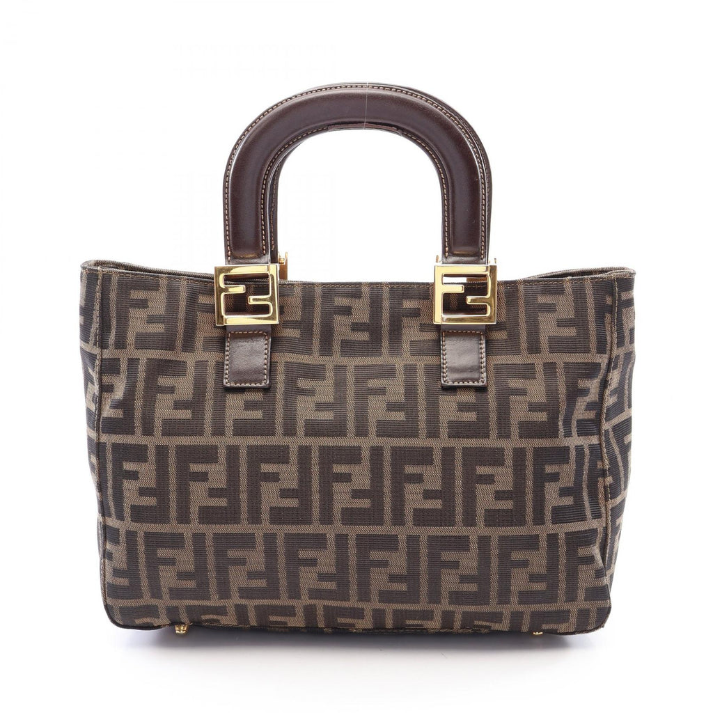 FENDI Fendi Zucca Tote Bag Brown Canvas×leather image 1