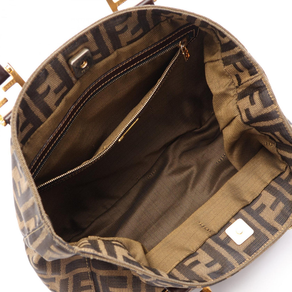 FENDI Fendi Zucca Tote Bag Brown Canvas×leather image 3