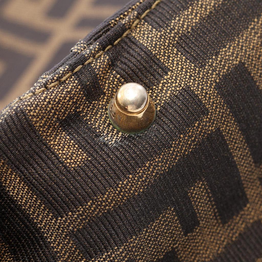 FENDI Fendi Zucca Tote Bag Brown Canvas×leather image 8
