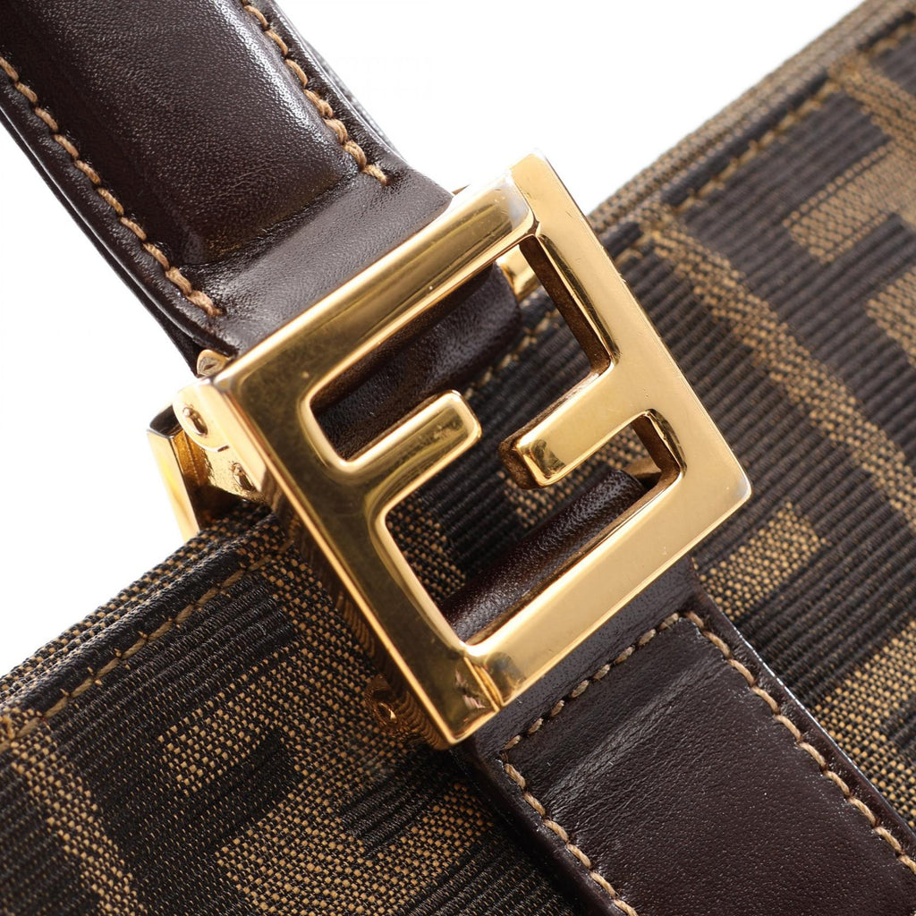 FENDI Fendi Zucca Tote Bag Brown Canvas×leather image 9
