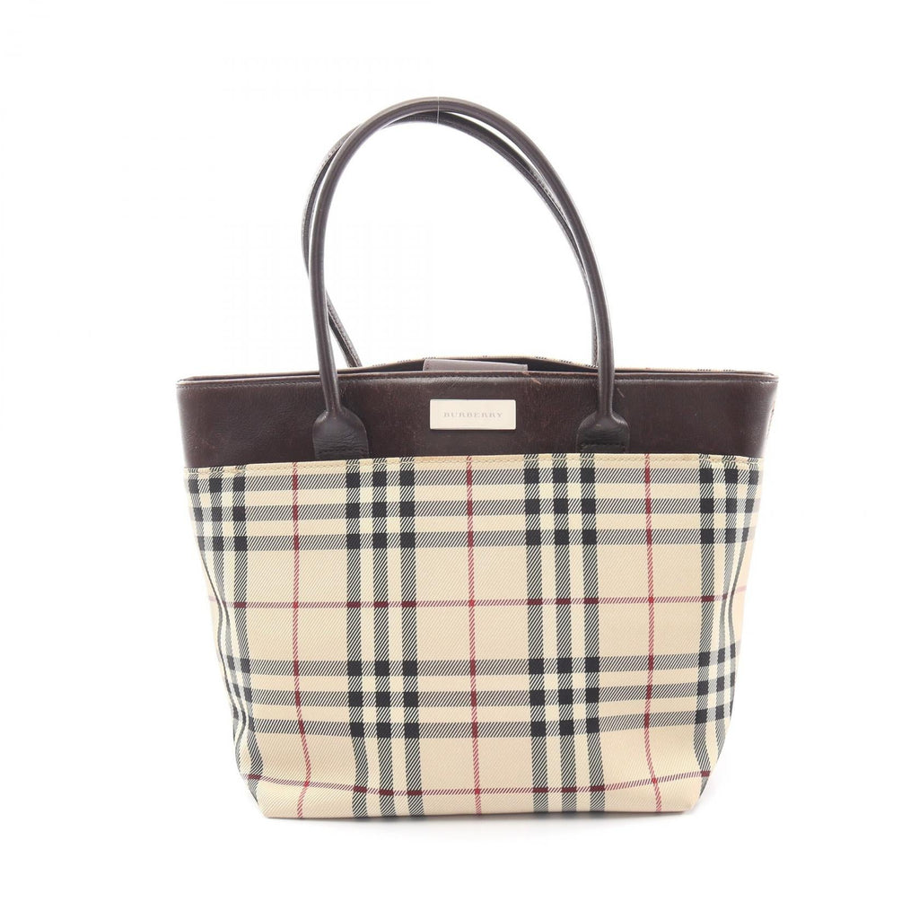 BURBERRY Burberry Nova Check Handbag Beige/Brown Canvas×leather image 1