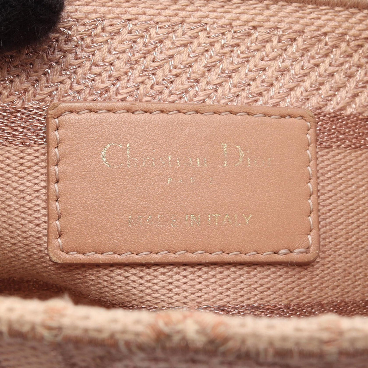 DIOR Christian Dior Lady D-Lite Medium Cannage Crossbody Handbag Canvas Pink Used image 4