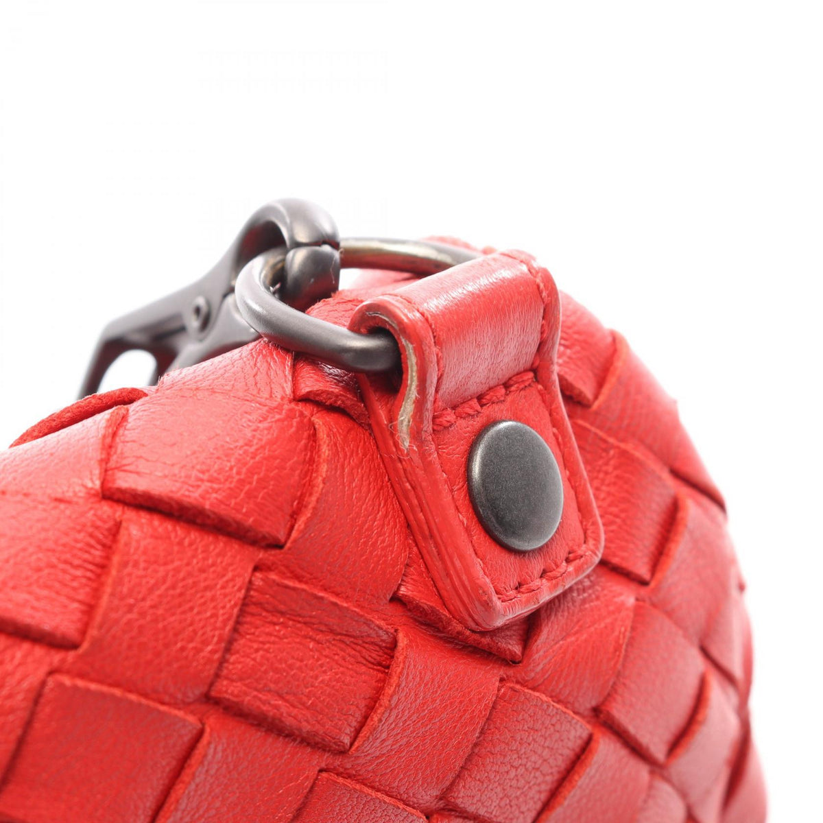 BOTTEGA VENETA Bottega Veneta Intrecciato Shoulder Bag Red Leather 310774 image 10
