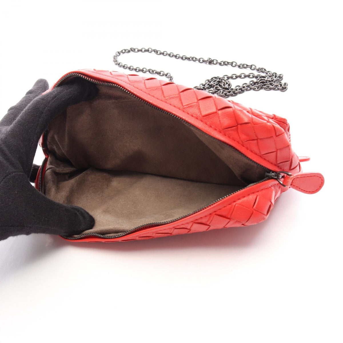 BOTTEGA VENETA Bottega Veneta Intrecciato Shoulder Bag Red Leather 310774 image 11