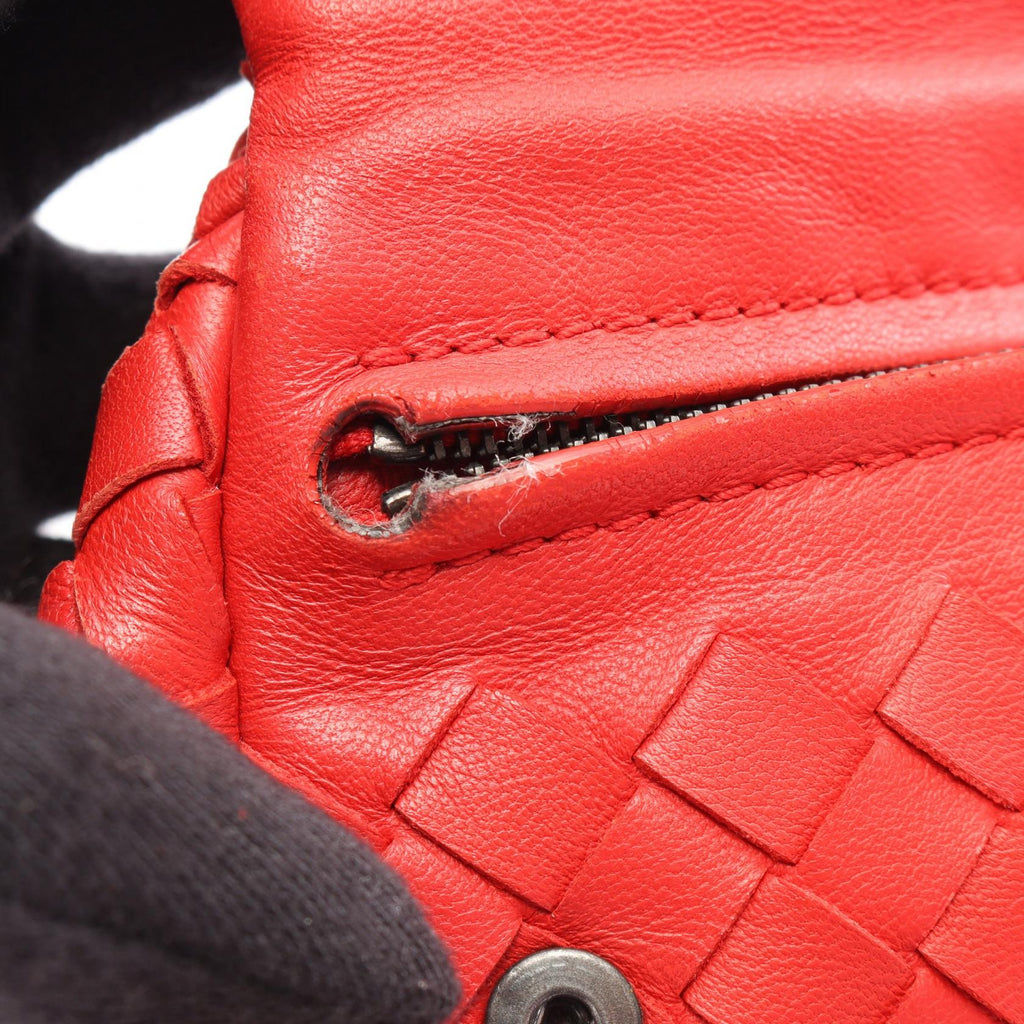 BOTTEGA VENETA Bottega Veneta Intrecciato Shoulder Bag Red Leather 310774 image 7