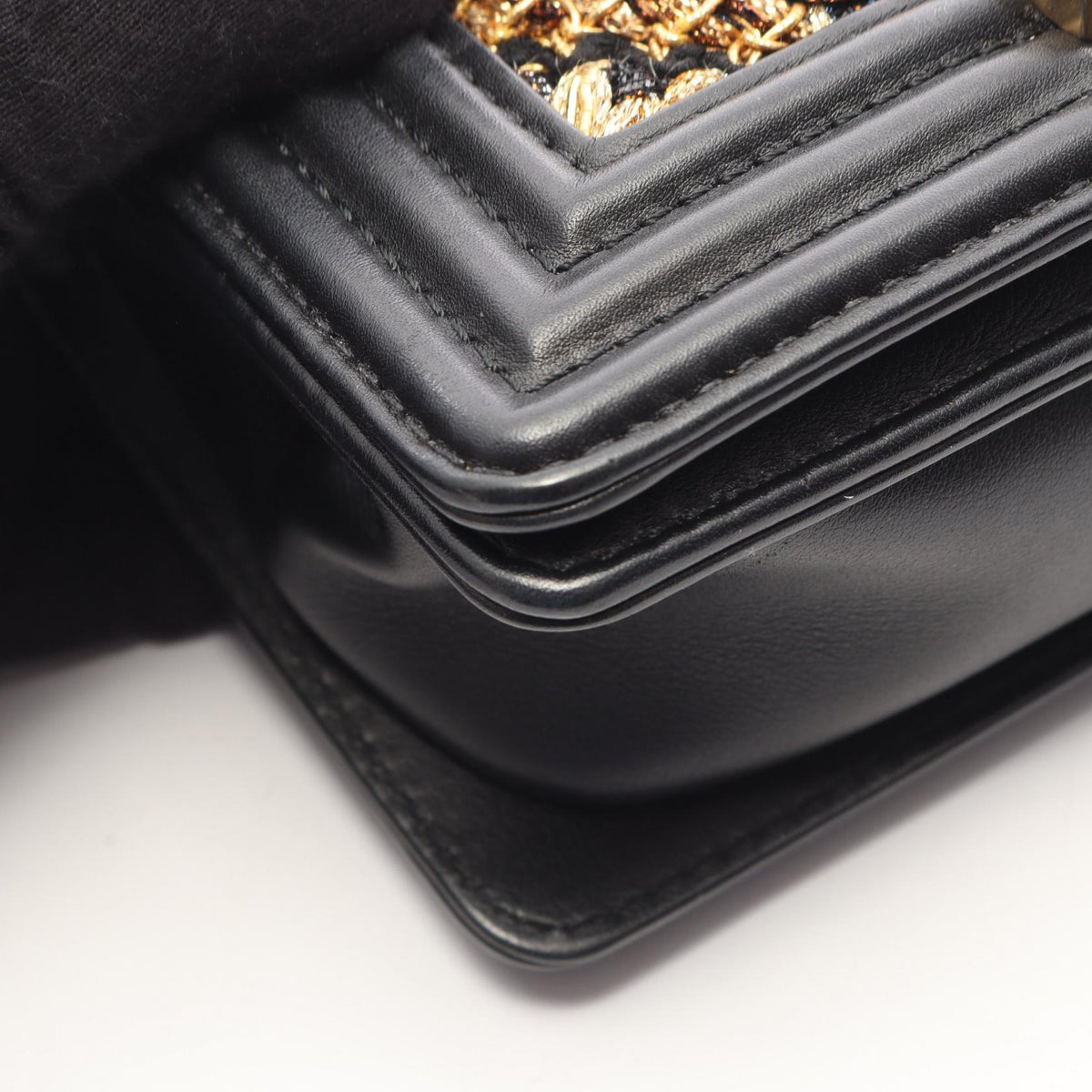 CHANEL Chanel Shoulder Bag Boy Chanel Small Lambskin (sheep Leather)×rame Black/Gold Boy Chanel Small A67085 image 7