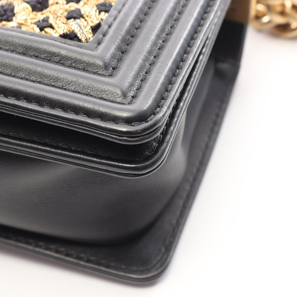 CHANEL Chanel Shoulder Bag Boy Chanel Small Lambskin (sheep Leather)×rame Black/Gold Boy Chanel Small A67085 image 8